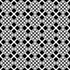Poster - Diagonal square pattern background - black and white vector design from squares