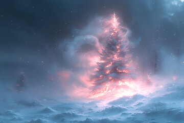 Wall Mural - Christmas Tree Background