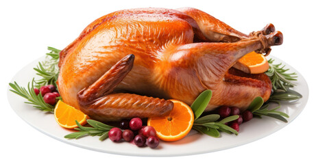 Sticker - PNG Plate dinner turkey meat.