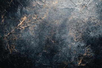 Poster - Closeup view of a rough, uneven surface displaying deep scratches and a grunge texture effect under natural light