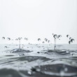 © Isaiah - water droplets splash liquid reflection clear purity ripple fresh clean stillness isolated environment movement wet transparent nature calm crystal surface tranquility