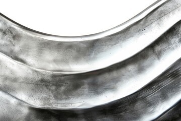 Poster - A close-up shot of a metallic object on a white background