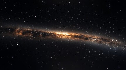 Wall Mural - A stunning view of the Milky Way galaxy, stretching across a dark night sky filled with countless stars.
