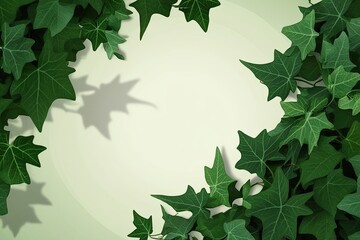 Dramatic Ivy Foliage Shadow Overlay Effect with Light Background