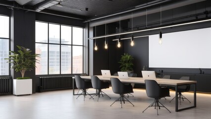 modern workplace interior