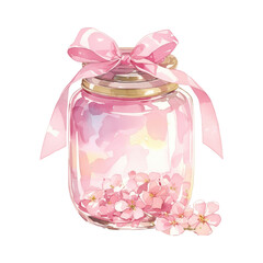 Canvas Print - Coquette pickle jar blossom dessert wedding.