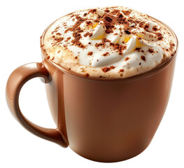 Wall Mural - Creamy cappuccino with cocoa topping