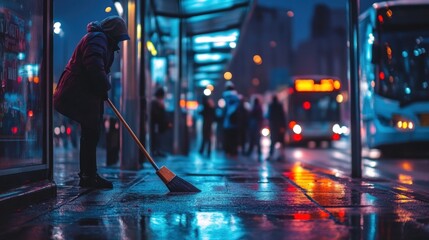 Nighttime Street Cleaner