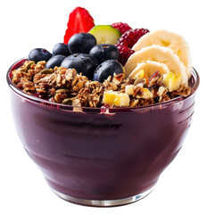 Sticker - PNG Healthy acai bowl with fruits