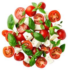 Sticker - PNG Fresh Caprese salad with basil