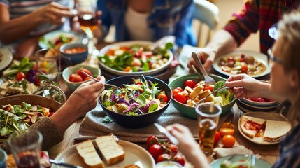 Canvas Print - Exploring dietary trends among adults groups.