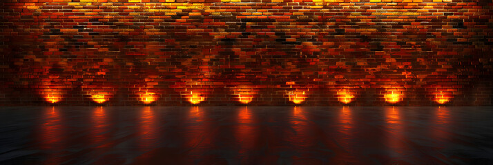 Yellow and orange abstract brick wall 