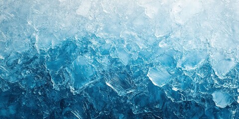 Poster - Ice backdrop frozen surface, blue textured frost backdrop wallpaper