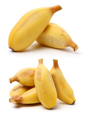 Sticker - Banana isolated on white background