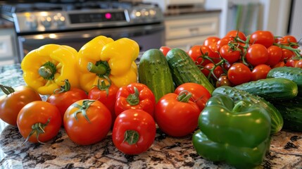 Canvas Print - Freshly Picked Vegetables