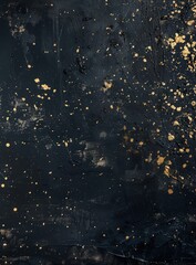 Wall Mural - Gold on black