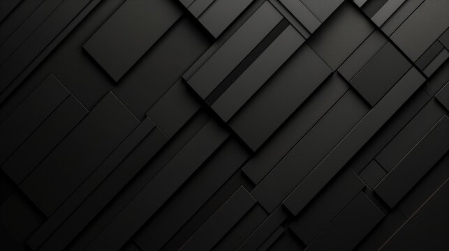 Futuristic black 3d background.Technological dark banner.Modern backing for your projects
