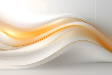 free photos elegant golden yellow lines curves on white background.generative AI