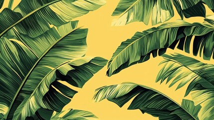 Aufkleber - Elegant Botanical Illustrations: a sophisticated wallpaper with elegant botanical illustrations and a reserved area for text