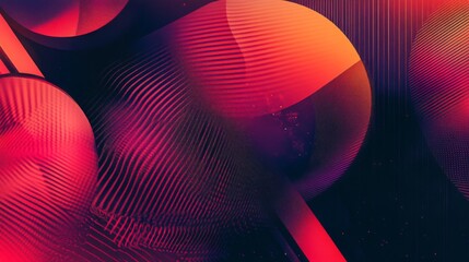 Fototapete - Detailed shot of a sleek, abstract graphic with geometric patterns and gradients, showcasing a professional and contemporary visual style.