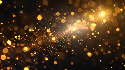 Poster - Golden Bokeh Background