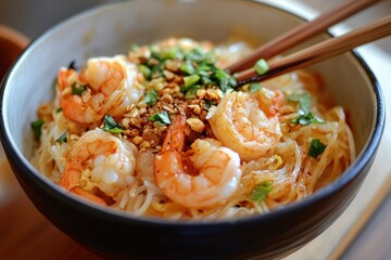 Poster - Shrimp seafood rice noodles just noodles