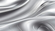 © Md saijul islam - Satin Silver Wave Texture: Abstract liquid metallic design with flowing waves on a smooth satin background