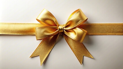 Golden ribbon isolated on background, ribbon, gold, isolated,shiny, elegant, decoration, festive, luxury, satin, loop, celebration