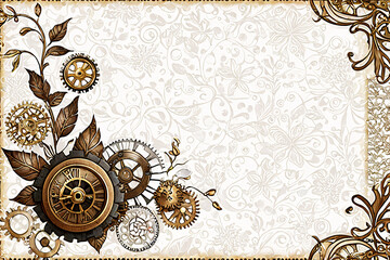 vintage background with ornament