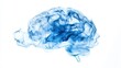 © Nattapun - Minimalist blue and white abstract brain waves, neuroscience and mental health