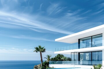 Wall Mural - Modern Villa with Sea View