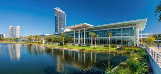 Sticker - Modern Architecture by the Water