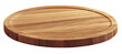 © Sebelas Stock - Wooden round cheese board isolated on transparent background