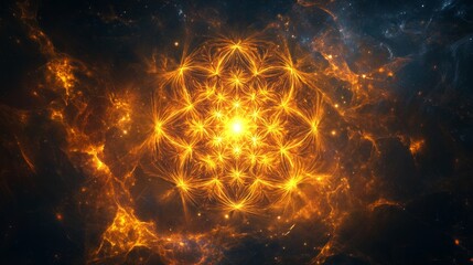 Wall Mural - Cosmic Flower of Life.