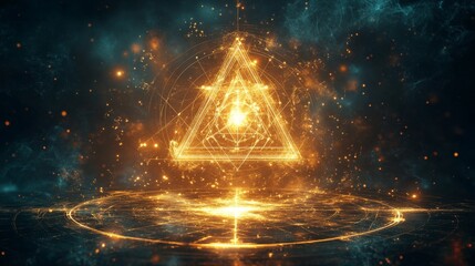 Wall Mural - Golden Triangle Magic.