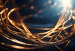 © A Luna Blue - Glowing Intertwined Copper Wires with Bokeh Lighting