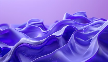 Wall Mural - Abstract Purple Flowing Fabric