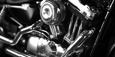 Canvas Print - Motorcycle Engine