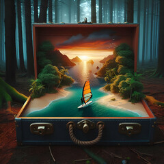 always remember to pack a towel, suitcase of treasure.