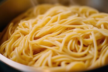 Canvas Print - Cooked Pasta on Table