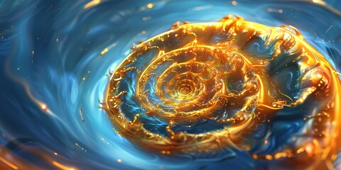 Poster - background with spiral