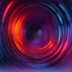 Canvas Print - abstract-digital-colorful-tunnel-background