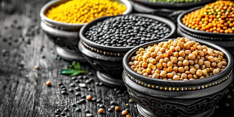 Wall Mural - bowl of lentils