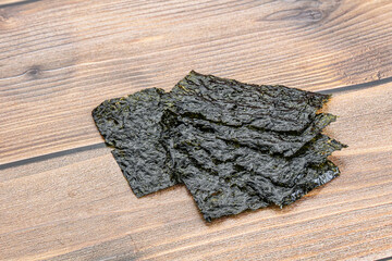 Wall Mural - Korean nori seaweed chips heap