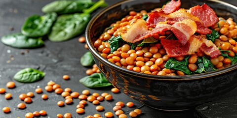 Canvas Print - beans and vegetables