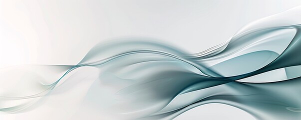 Poster - an abstract background with a soft gradient and floating shapes, leaving plenty of space for text in