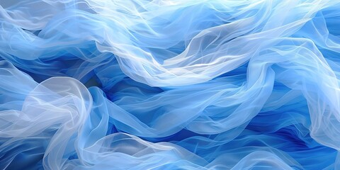 Canvas Print - blue smoke background