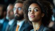 © The Little Hut - Multiracial group of business people listening to a speaker during an education event at convention center : Generative AI