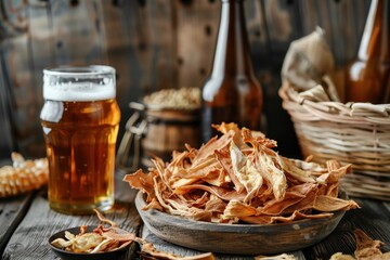 Canvas Print - Jerky Tasty beer snacks