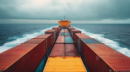 Poster - RoRo is a specialized vessel for transporting vehicles containers and other cargoes in the port and on the high seas : Generative AI